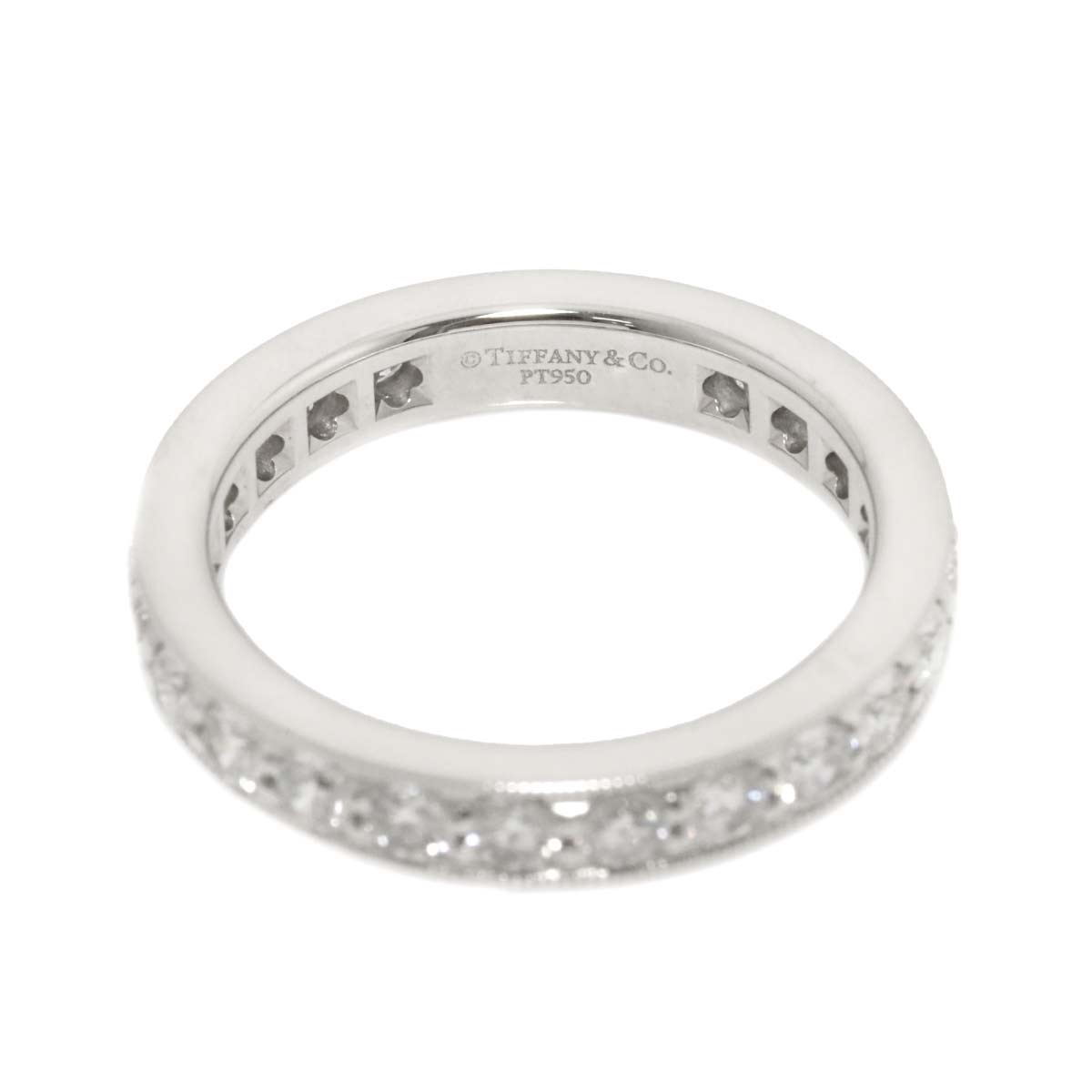 Full Diamond band Ring Platinum Size5.25(US)