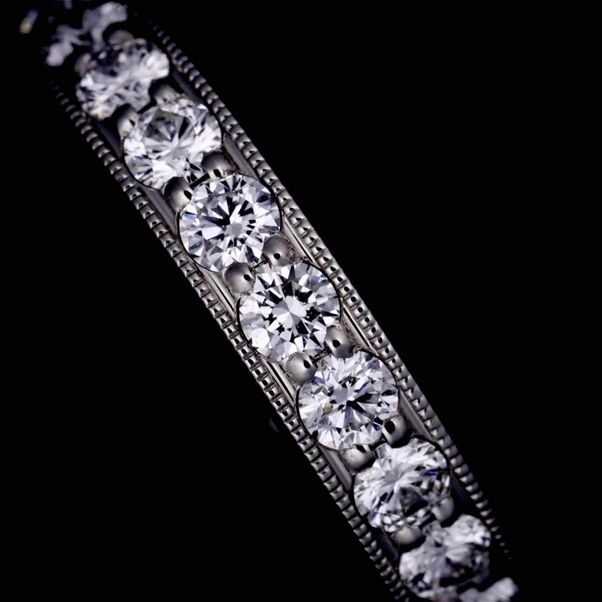 Full Diamond band Ring Platinum Size5.25(US)