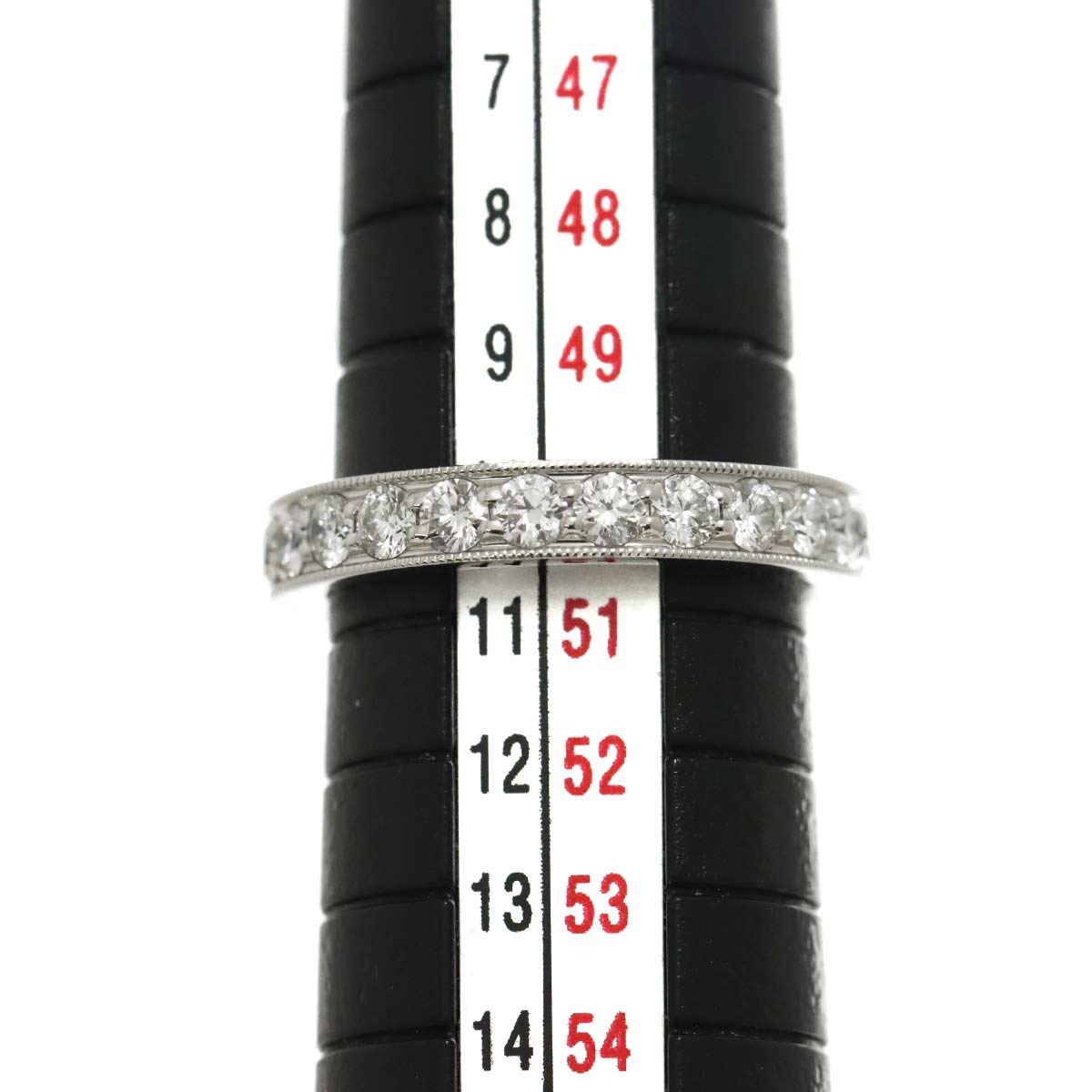 Full Diamond band Ring Platinum Size5.25(US)