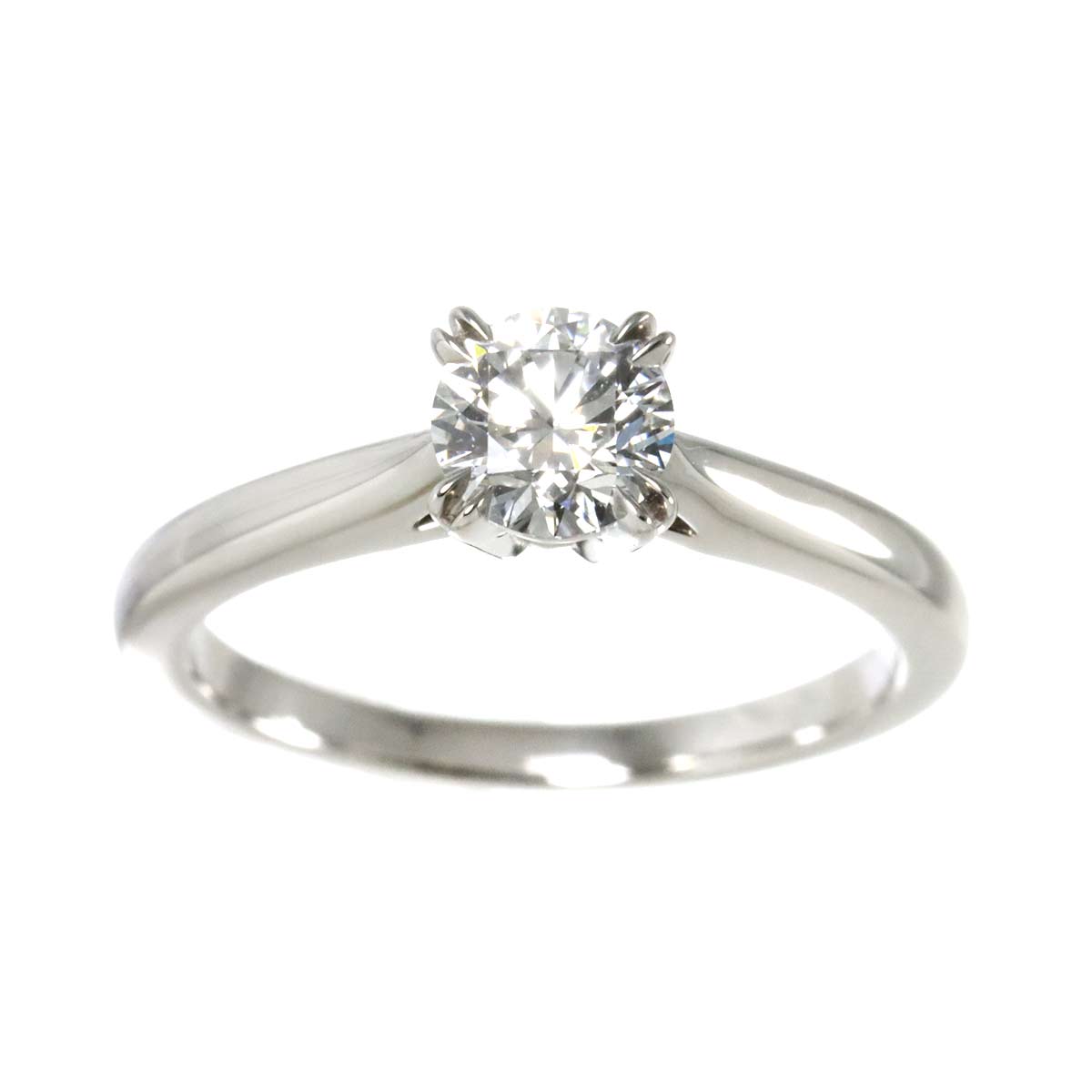 Solitaire Diamond 0.51ct D/VVS1/3EX Ring Pt 4-4.5(US) 90274176