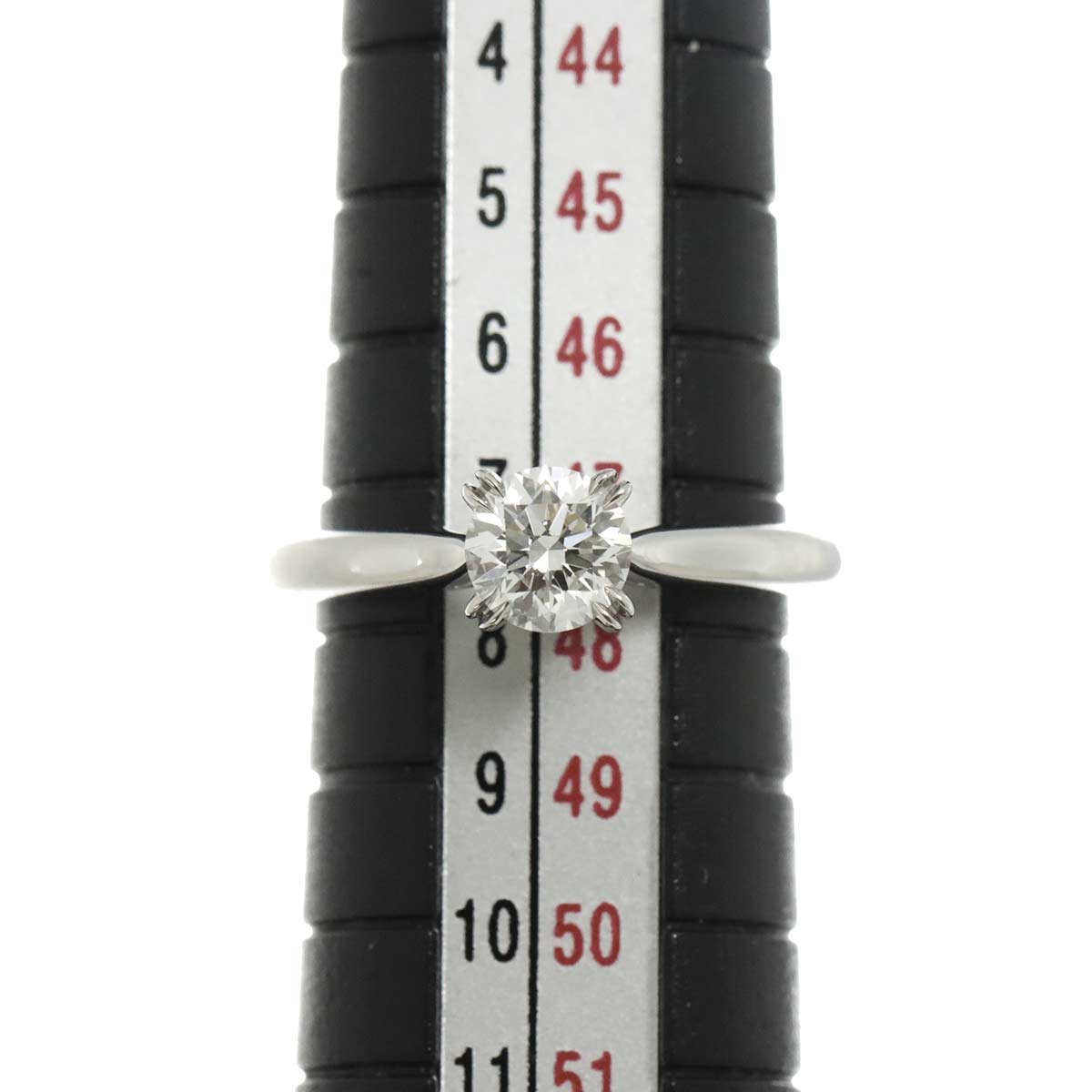 Solitaire Diamond 0.51ct D/VVS1/3EX Ring Pt 4-4.5(US) 90274176