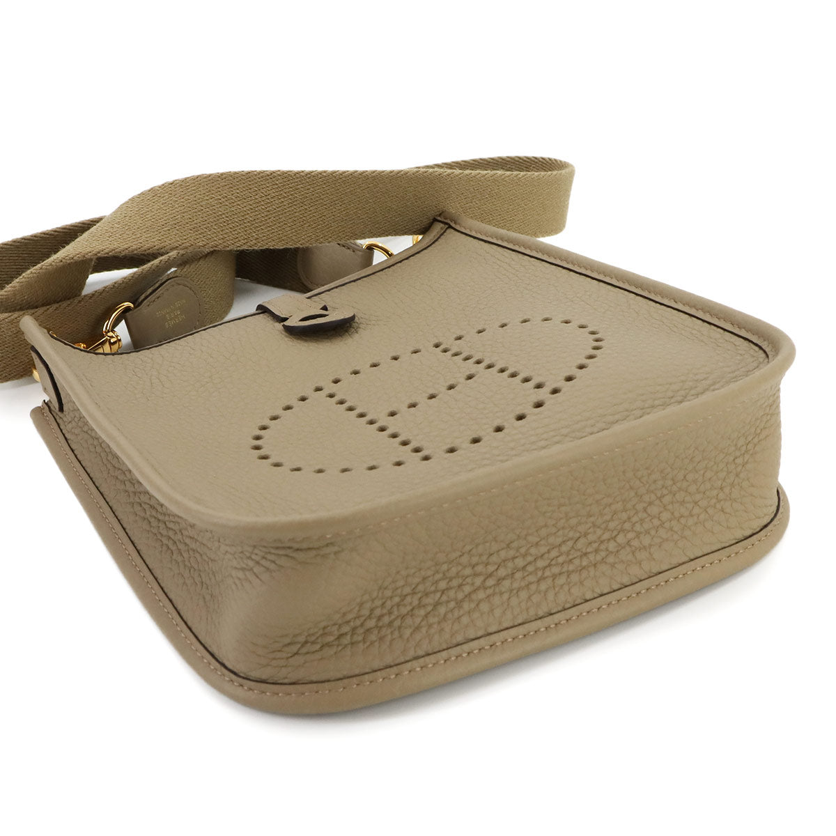 Evelyne Amazone TPM Shoulder Bag Taurillon Clemence Beige Marfa 90274193