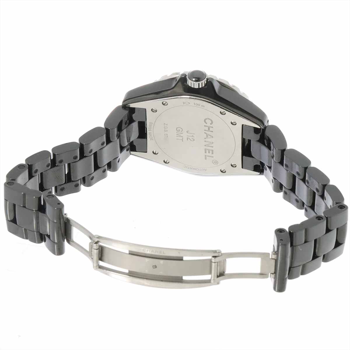 J12 GMT H3102 38mm Automatic Black Ceramic Mens Watch