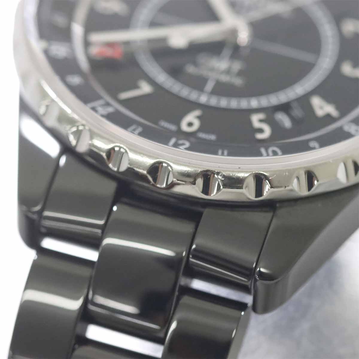 J12 GMT H3102 38mm Automatic Black Ceramic Mens Watch