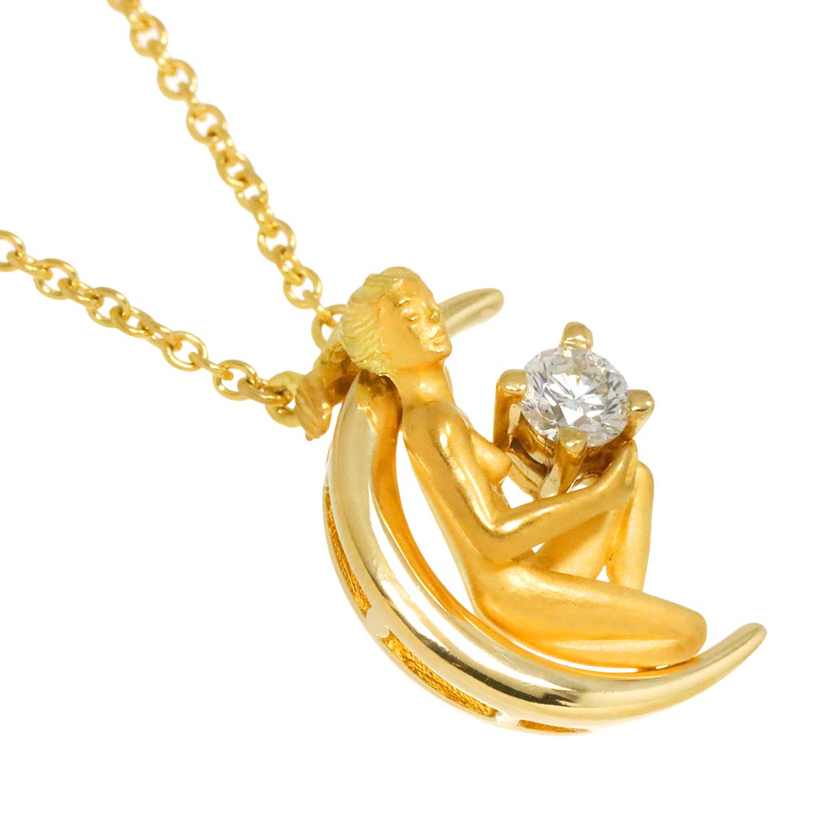 Carrera y Carrera Diamond 0.342ct Necklace 18K YG 750