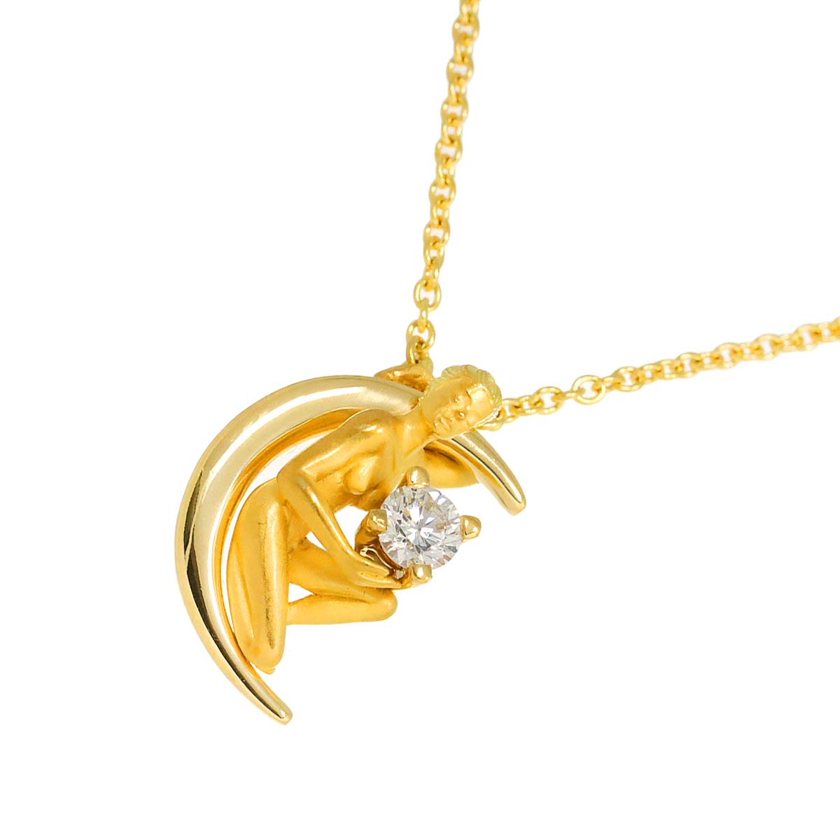 Carrera y Carrera Diamond 0.342ct Necklace 18K YG 750