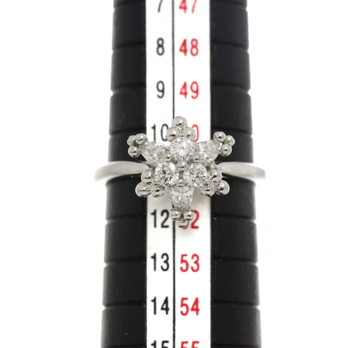Diamond Ring Pt Platinum Size5.5-5.75(US)