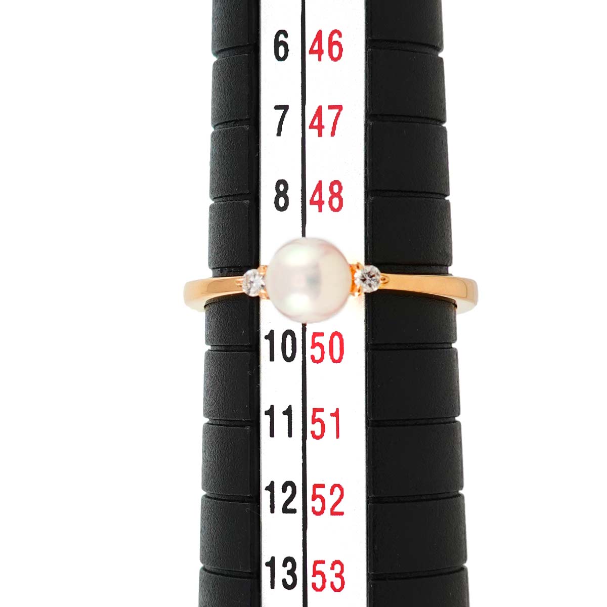 TASAKI Akoya Pearl Diamond Ring 18K PG 750 Size4.75-5(US)