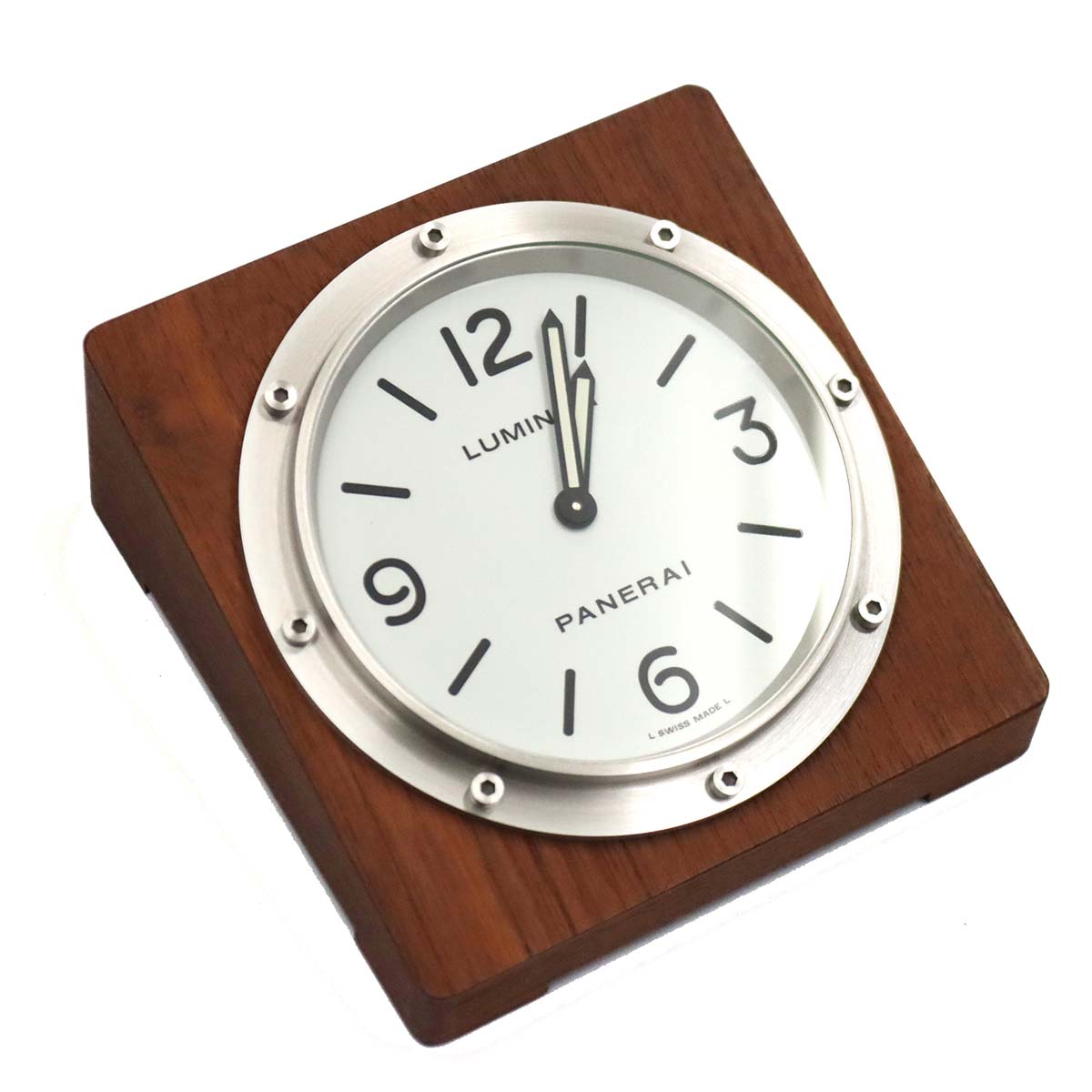Table Clock PAM00314 Quartz White Dial Watch