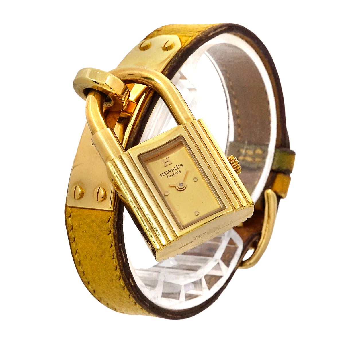 Kelly Watches Quartz Gold Dial Vintage Cadena Ladies Watch