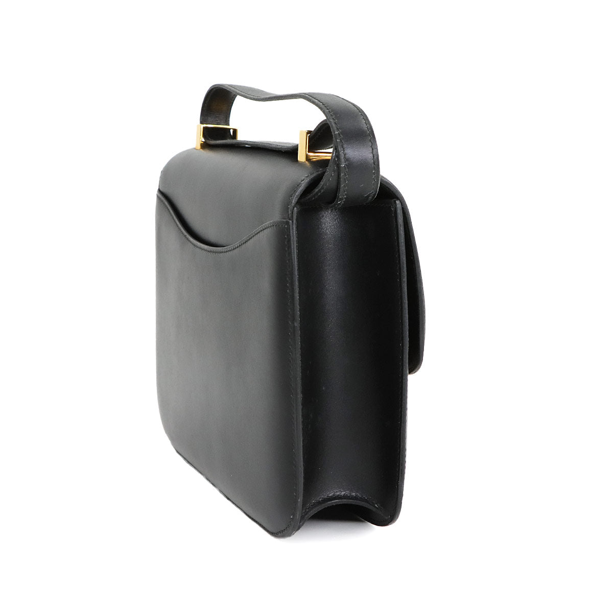 Constance 23 Shoulder Bag Box Calf Leather Black Vintage Purse 90275201