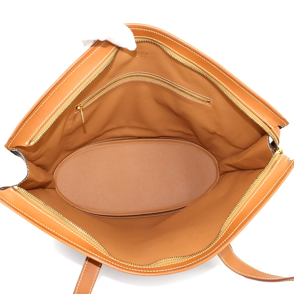 CELINE Macadam Tote Bag PVC Leather Brown Vintage Purse