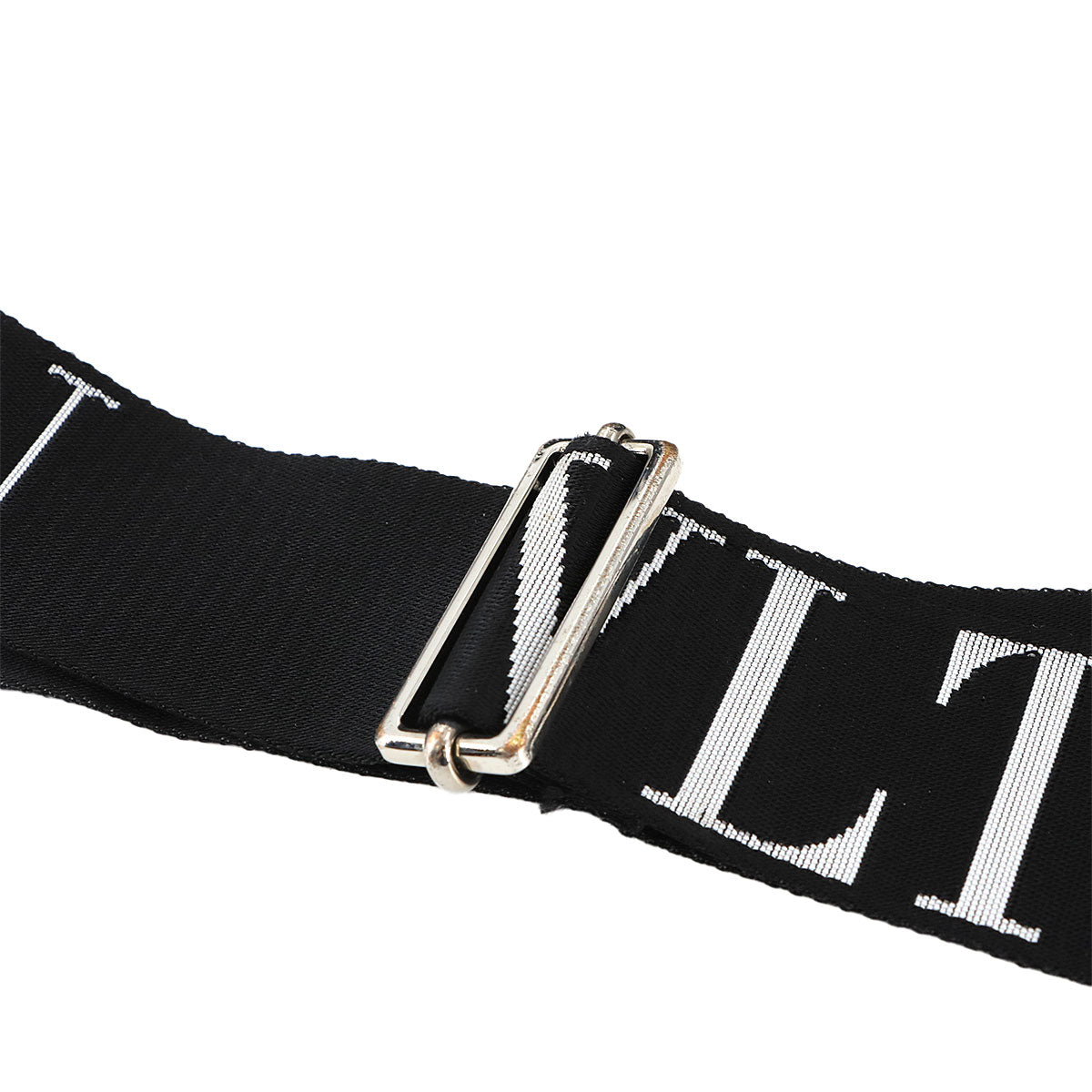 VLTN Boston Shoulder Bag Nylon Black White Purse 90275299