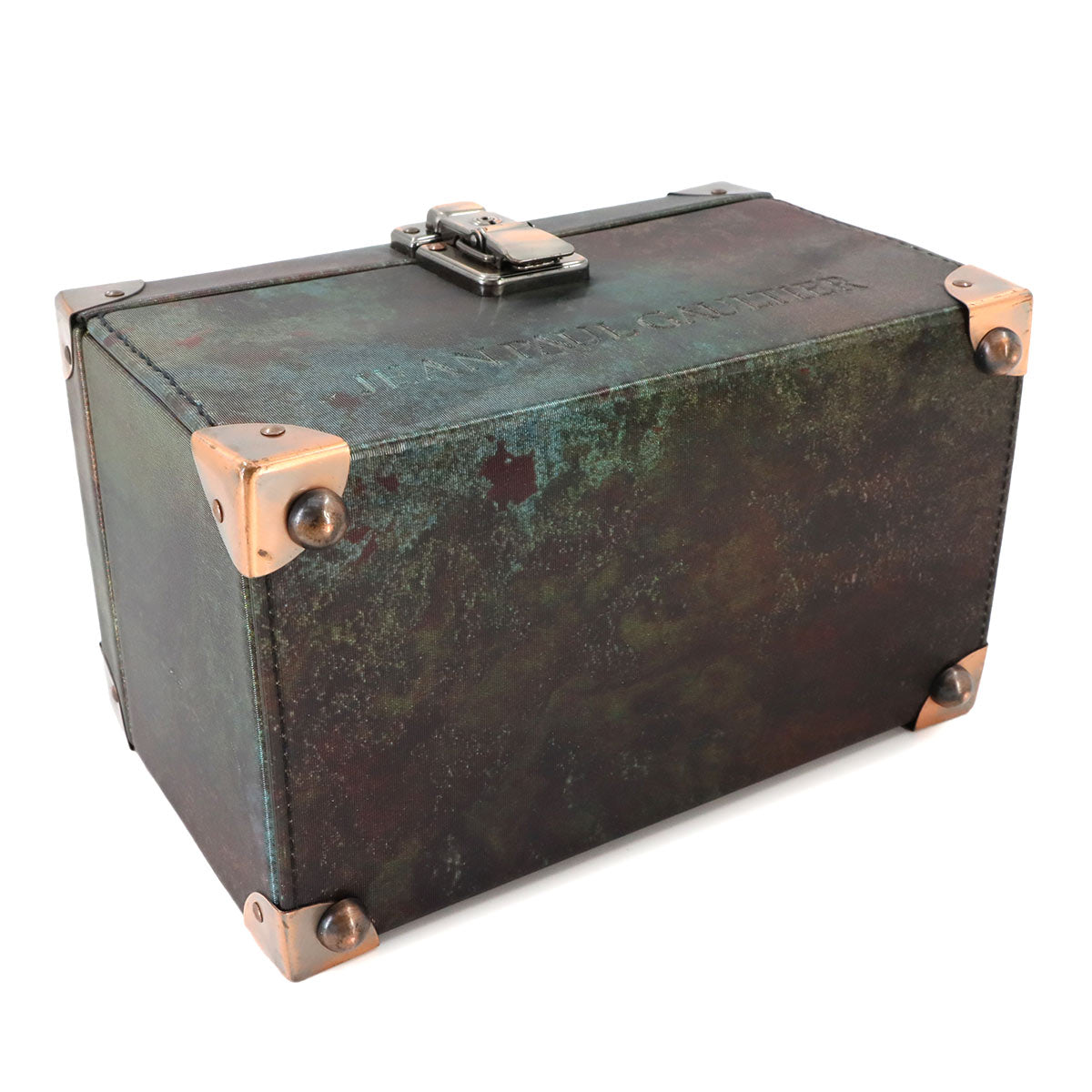 V Cyber Cosmetic Box Vanity Bag PVC Green