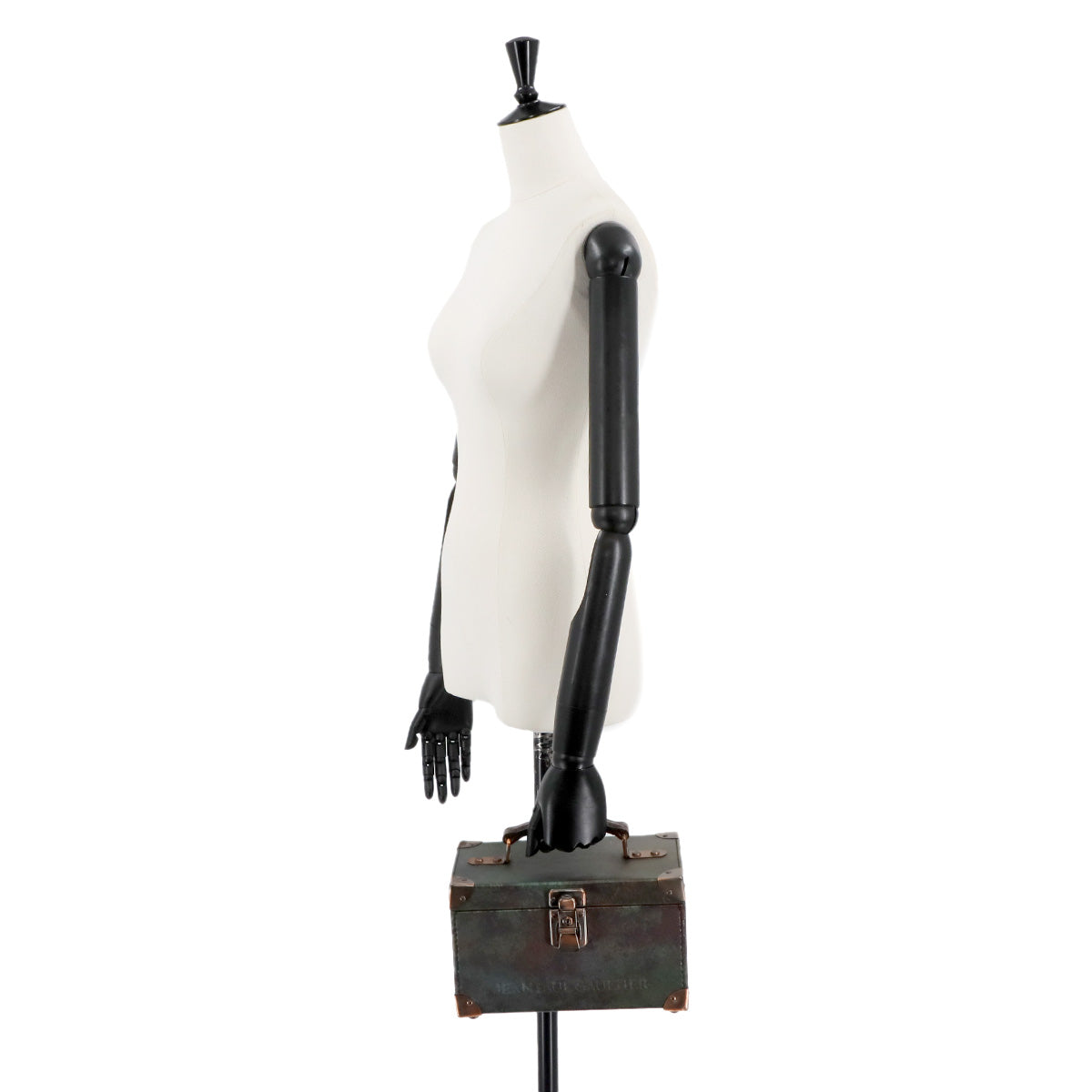 V Cyber Cosmetic Box Vanity Bag PVC Green