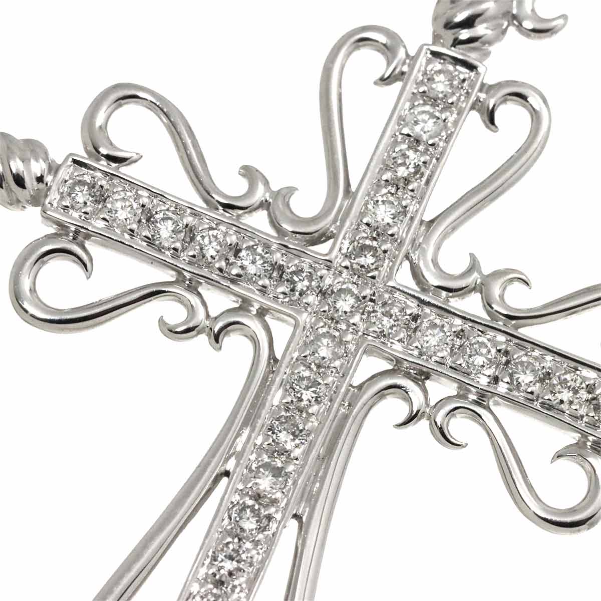 Diamond 0.62ct Necklace 18K WG White Gold 750