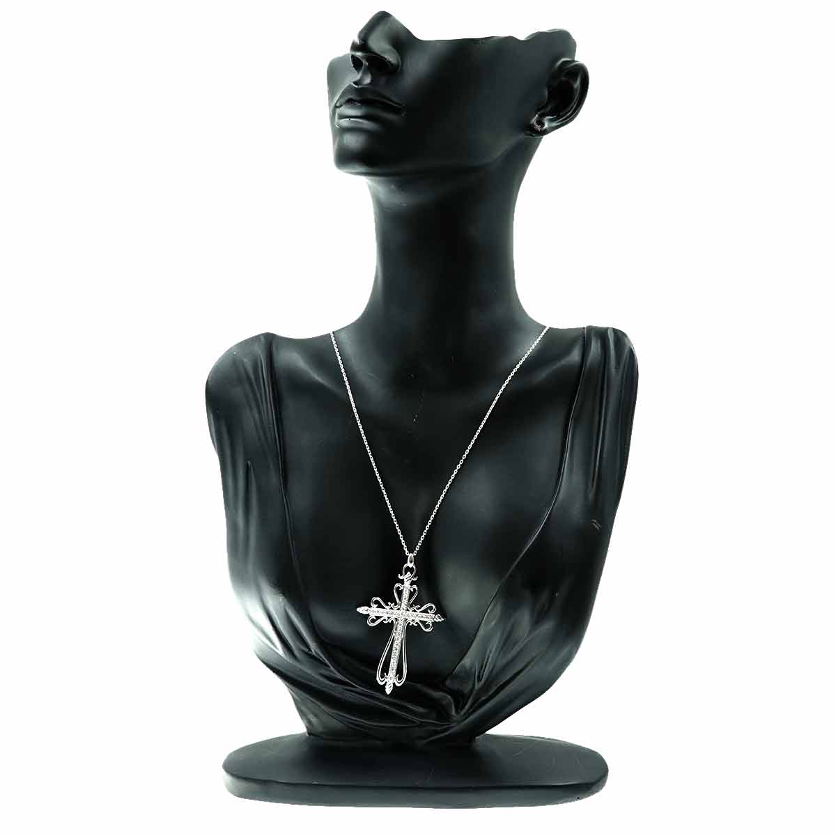 Diamond 0.62ct Necklace 18K WG White Gold 750