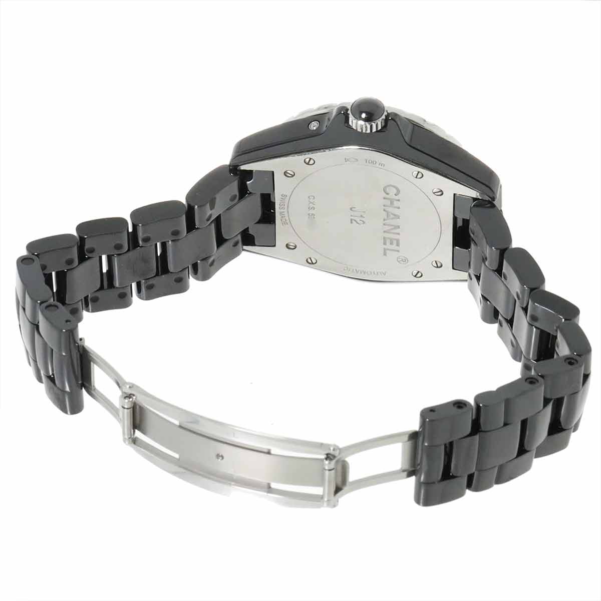 J12 Phase De Lune H3406 Moon phase Automatic Black Dial Mens