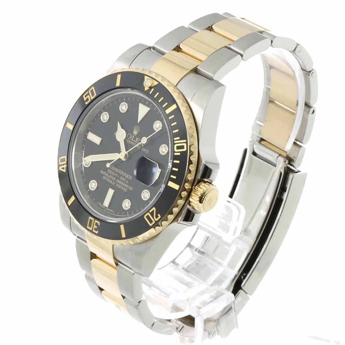 Submariner 116613GLN Serial Random 750 YG Automatic Black Dial