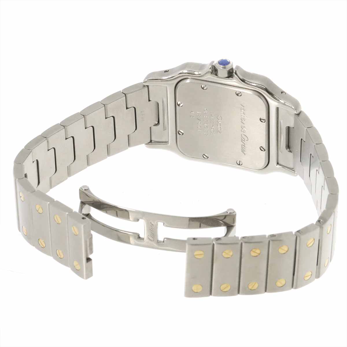 Santos Galbee LM W20023C4 750 YG Gray Dial Mens Watch