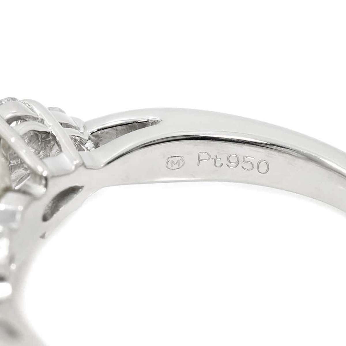 MIKIMOTO Akoya Pearl 8.7mm Diamond Ring Platinum size4.75-5(US)