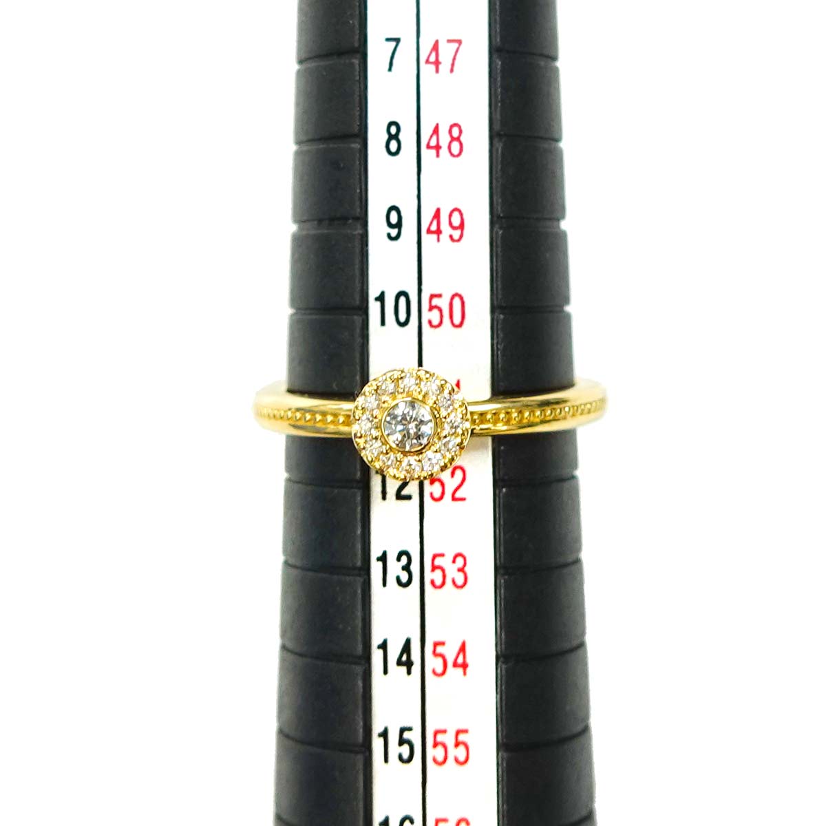 Festaria Diamond 0.063ct/0.05ct Ring 18K YG 750 Size5.5-5.75(US)