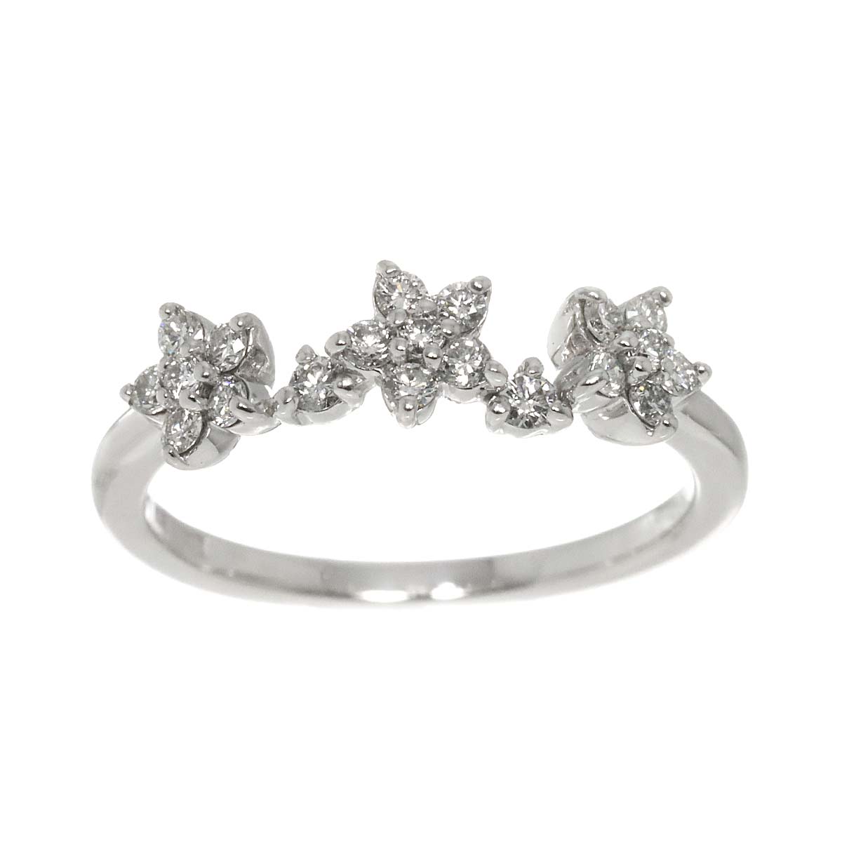 Ponte Vecchio Diamond 0.30ct Ring 18K WG 750 Size5.25(US)