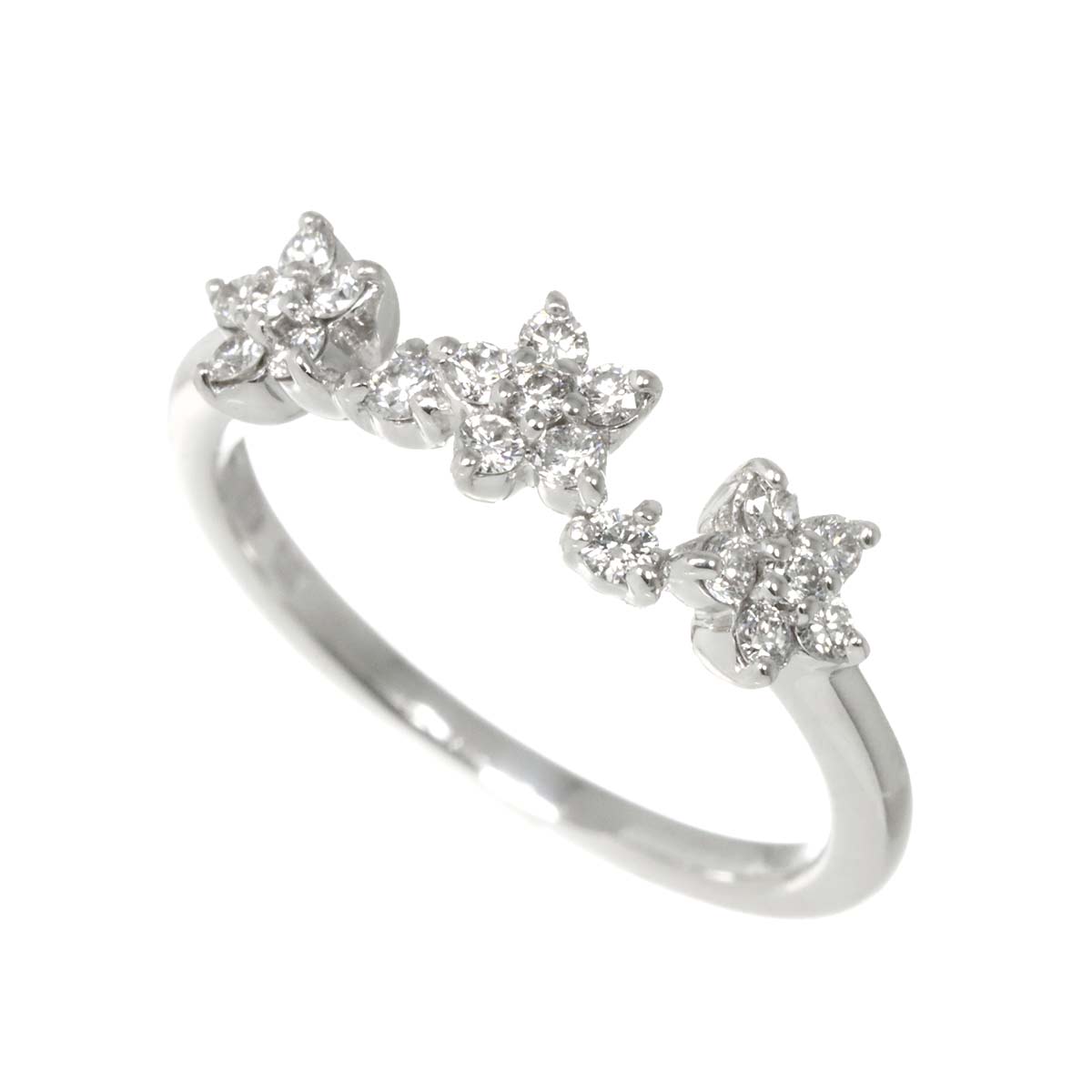 Ponte Vecchio Diamond 0.30ct Ring 18K WG 750 Size5.25(US)