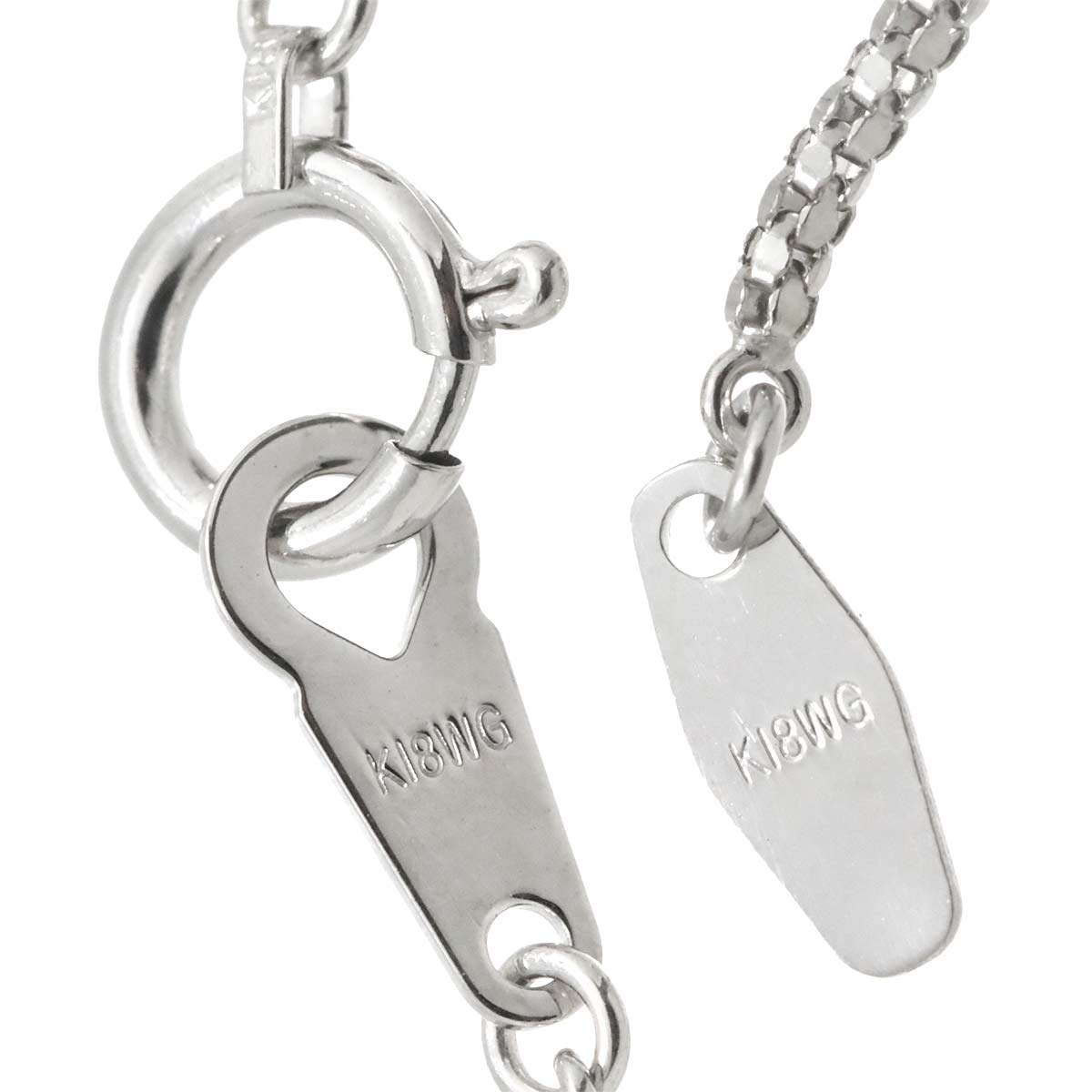 Diamond 3.00ct Necklace 18K WG White Gold 750