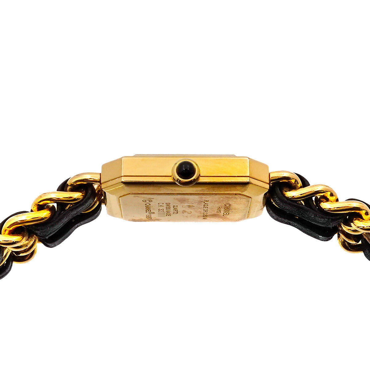 Premiere Size L H0001 Vintage Quartz Black Dial Ladies Watch