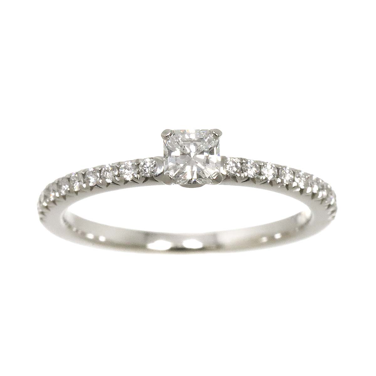 T True Diamond 0.19ct 0.09ct Ring Pt 4.5(US)