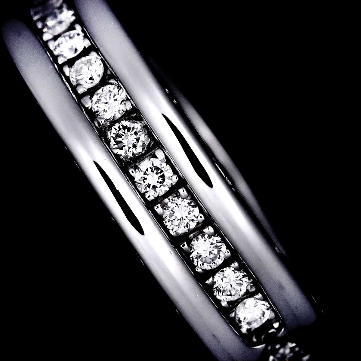 BVLGARI B-zero1 Band Diamond Ring 18K WG 750 size48 4.5(US)
