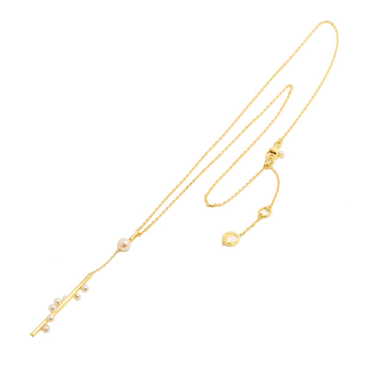 Akoya Pearl 5.2-2.9mm Necklace 18K YG 750