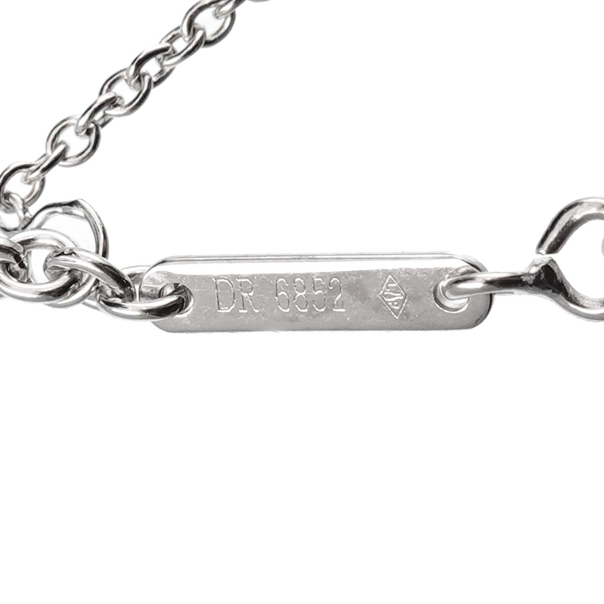 Cartier Diamond Cross Necklace 18K White Gold 750
