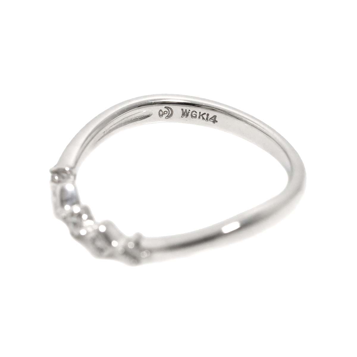 TASAKI Diamond 0.07ct Ring 14K White Gold 585 Size5.5-5.75(US)