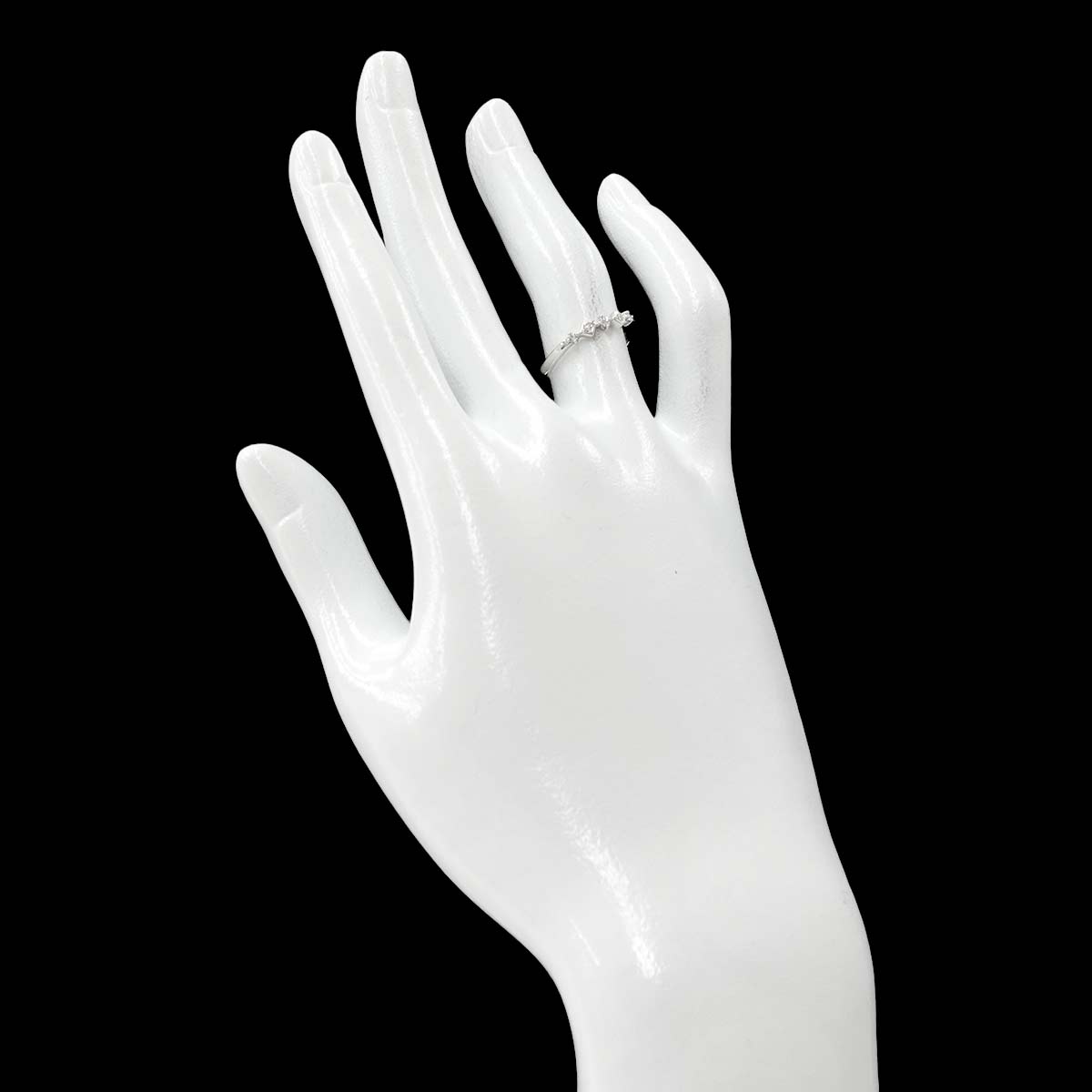 TASAKI Diamond 0.07ct Ring 14K White Gold 585 Size5.5-5.75(US)