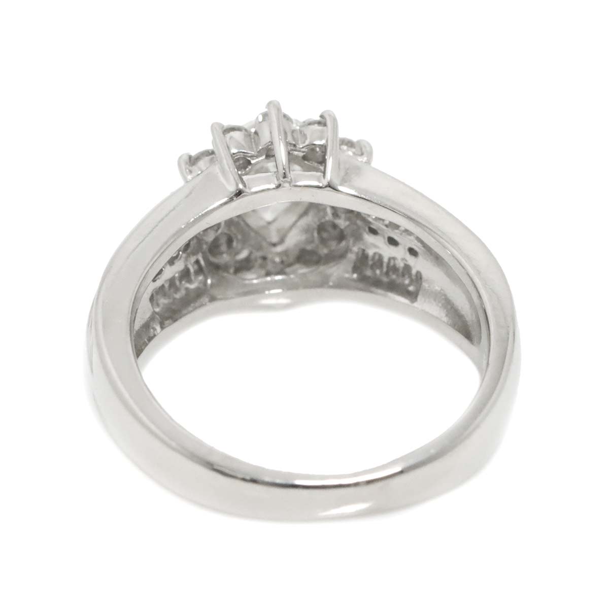 Diamond 0.557ct/0.44ct Ring Pt Platinum size4.5(US)