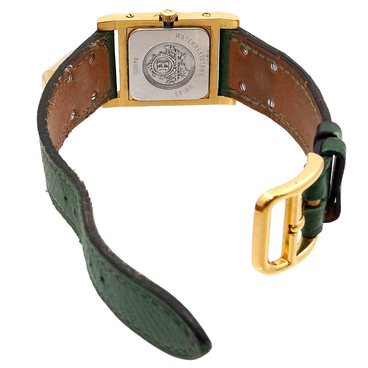 Medor Vintage pyramid Gold studs Quartz White Dial Ladies