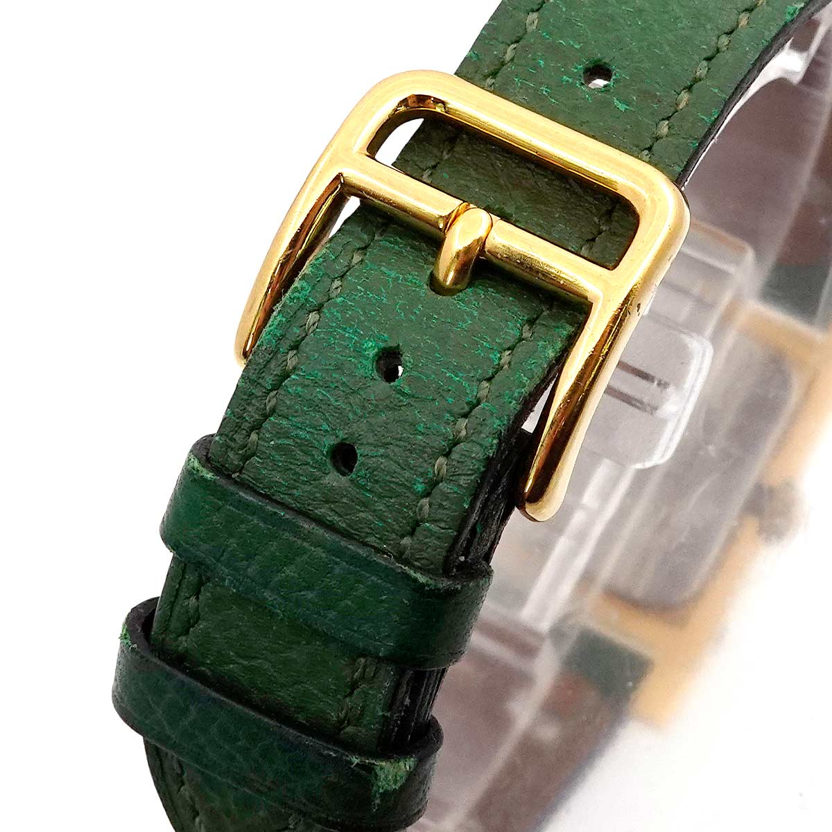 Medor Vintage pyramid Gold studs Quartz White Dial Ladies