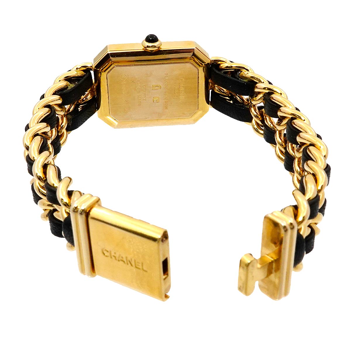 Premiere Size L H0001 Vintage Quartz Black Dial Ladies Watch