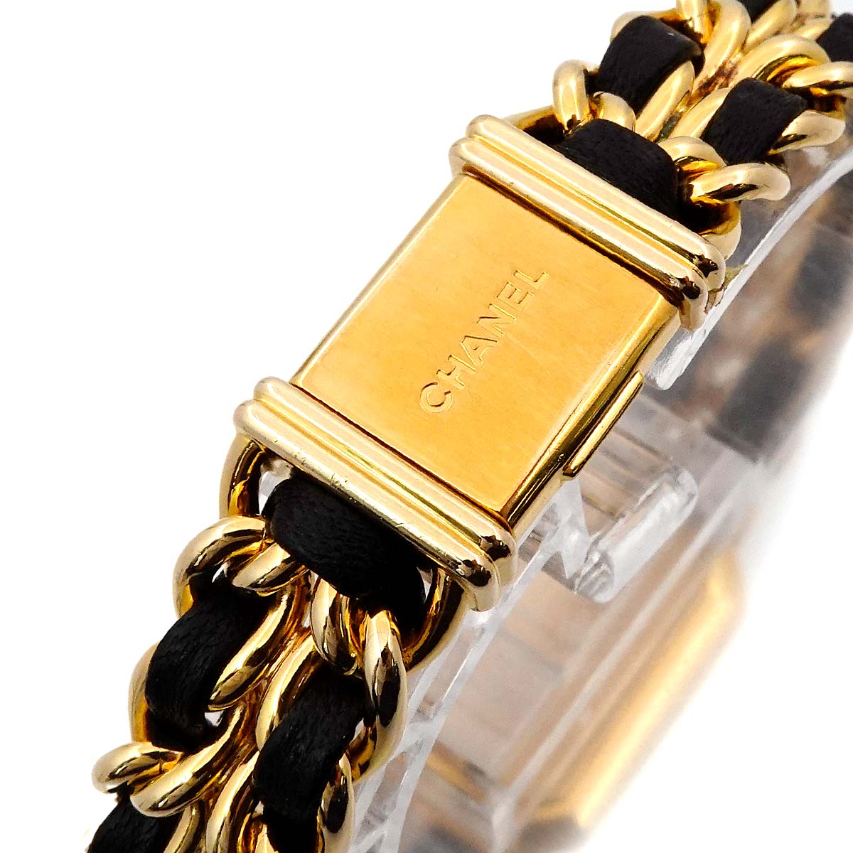 Premiere Size L H0001 Vintage Quartz Black Dial Ladies Watch