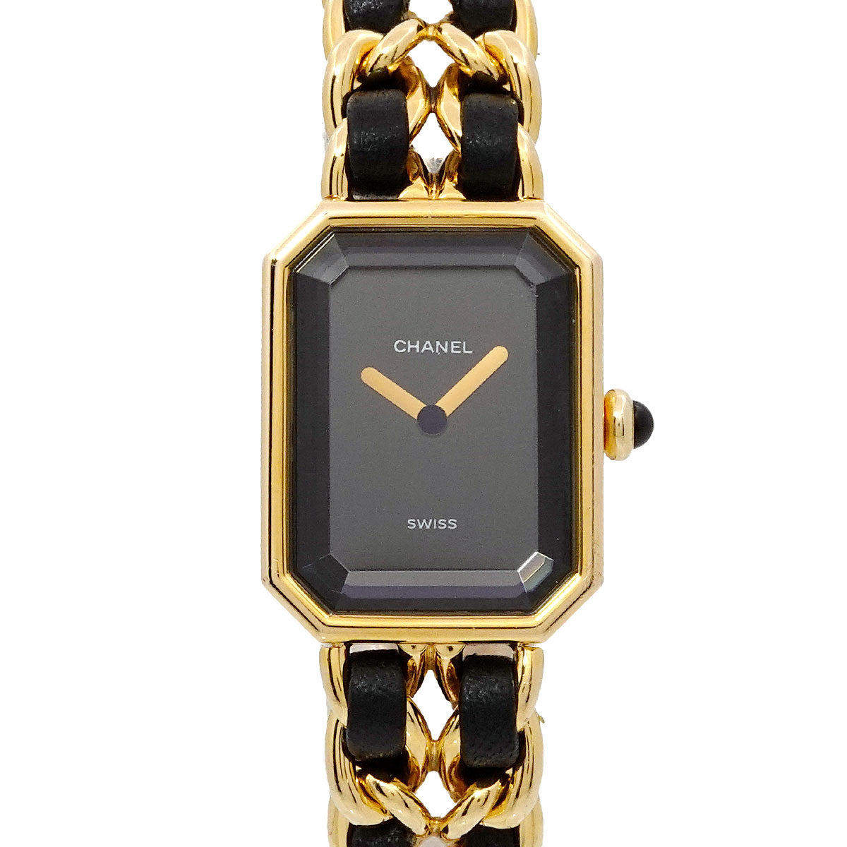 Premiere Size L H0001 Vintage Quartz Black Dial Ladies Watch