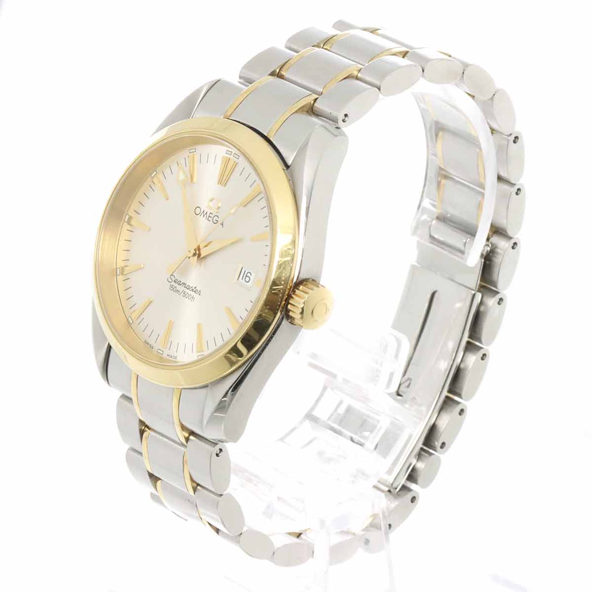 Seamaster Aqua Terra 2318.30 Date Quartz YG Mens Watch