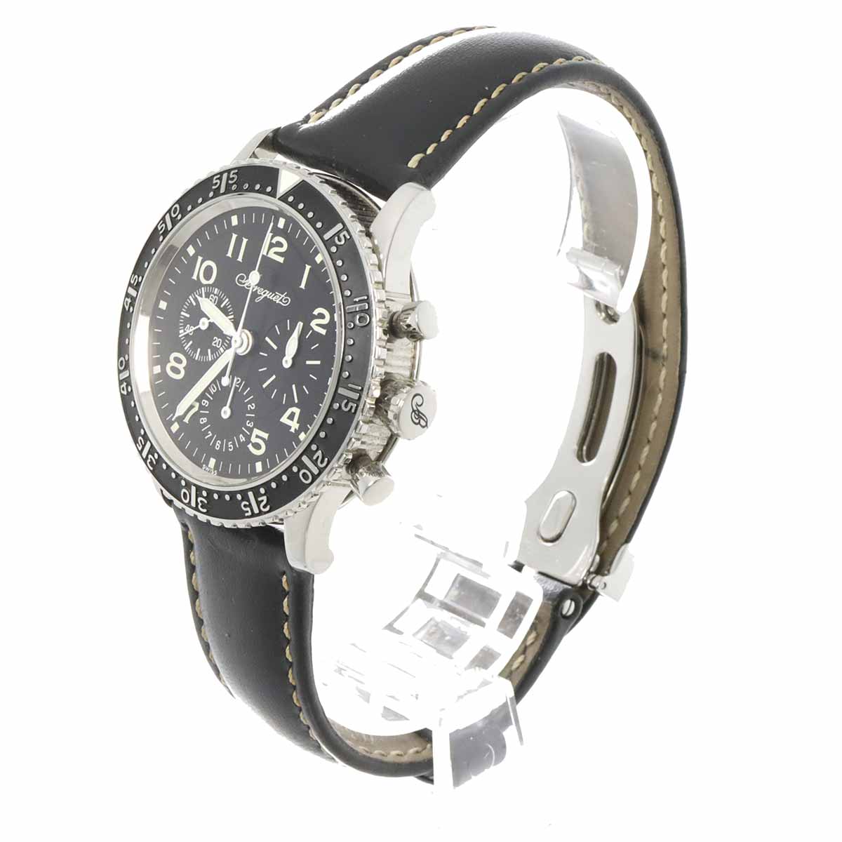 Aeronavale 3803 Automatic Chronograph Black Dial Mens Watch