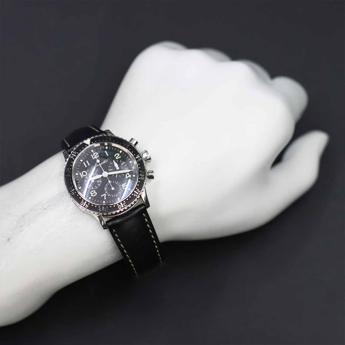 Aeronavale 3803 Automatic Chronograph Black Dial Mens Watch