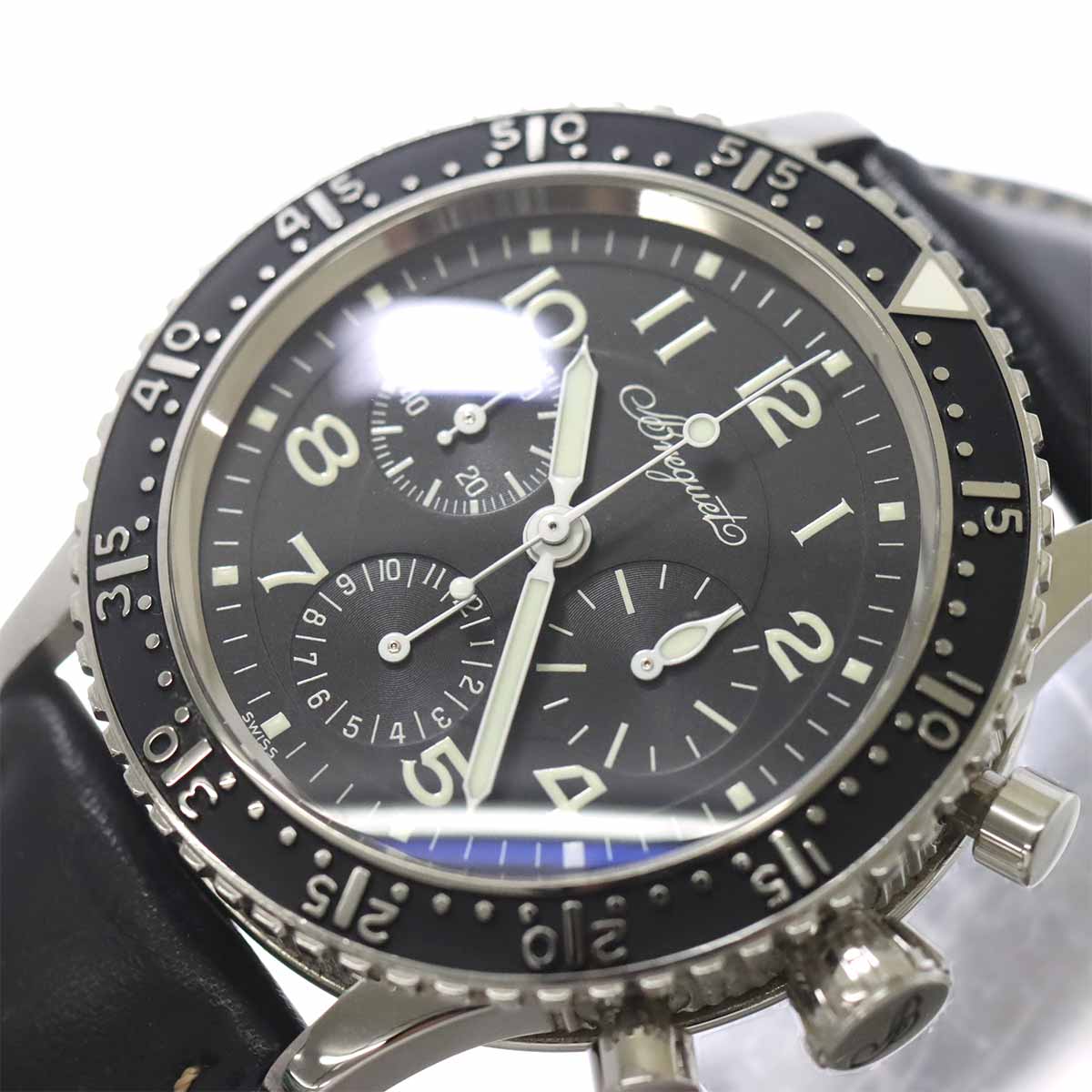 Aeronavale 3803 Automatic Chronograph Black Dial Mens Watch