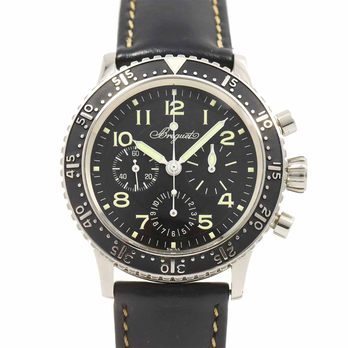 Aeronavale 3803 Automatic Chronograph Black Dial Mens Watch