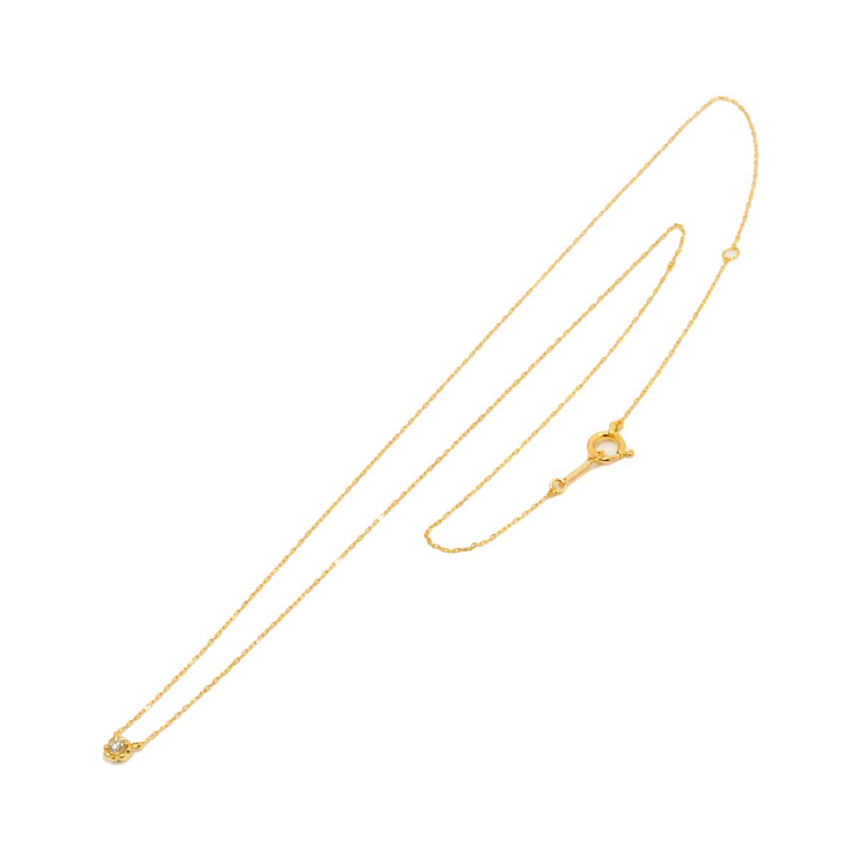 Diamond Necklace 18K Yellow Gold 750