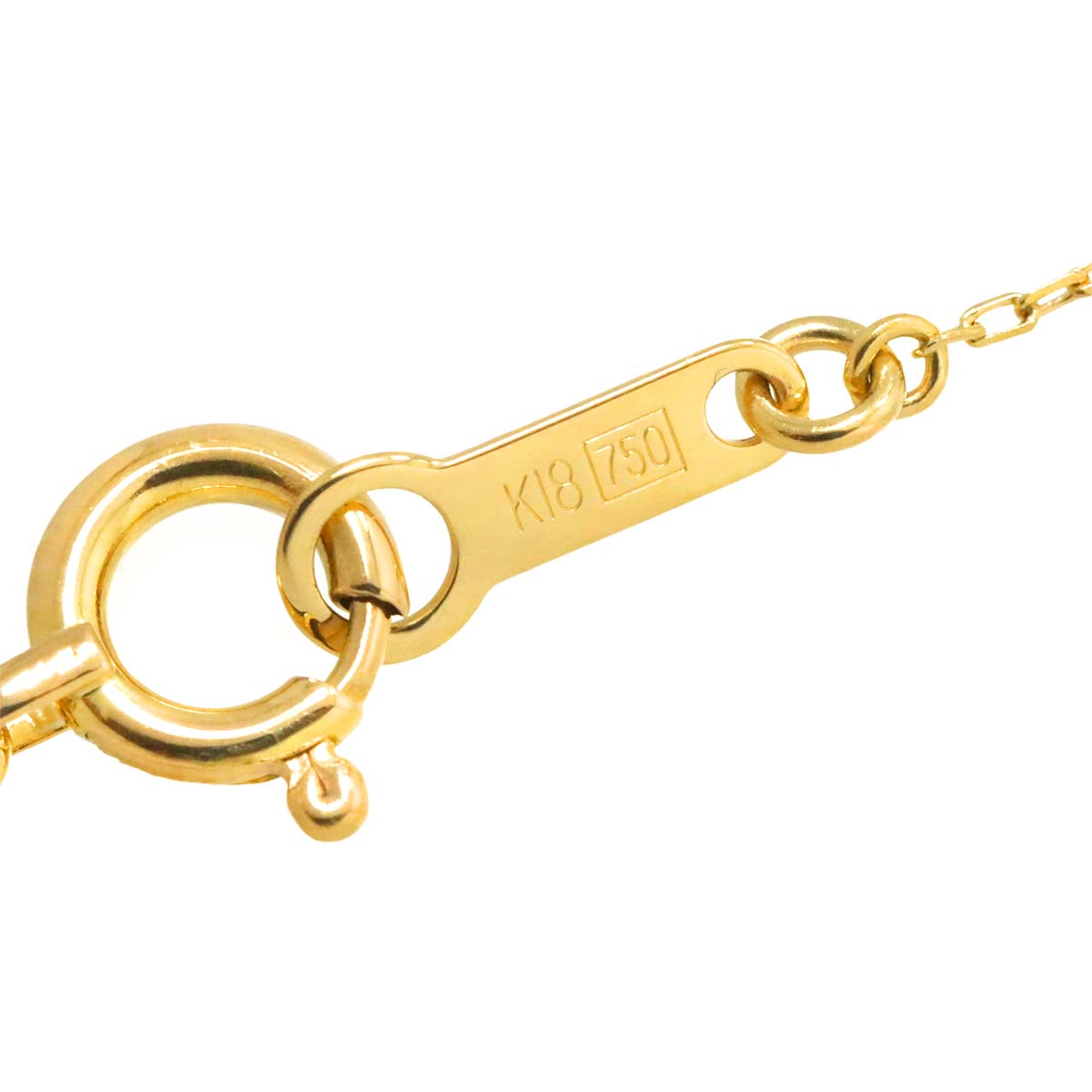 Diamond Necklace 18K Yellow Gold 750