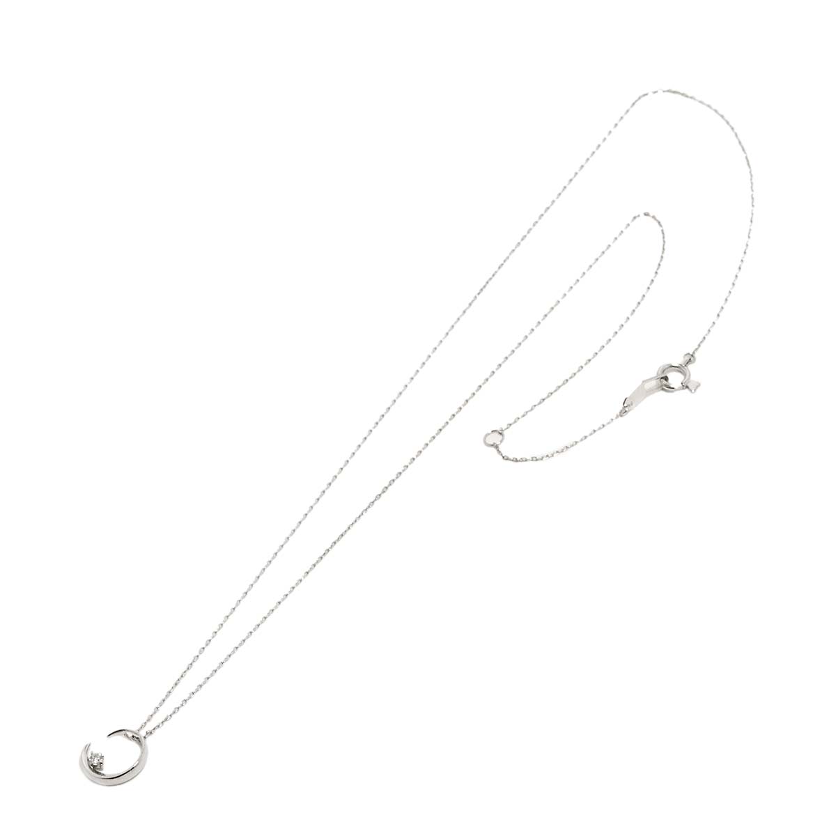 Diamond 0.02ct Necklace 18K WG 750